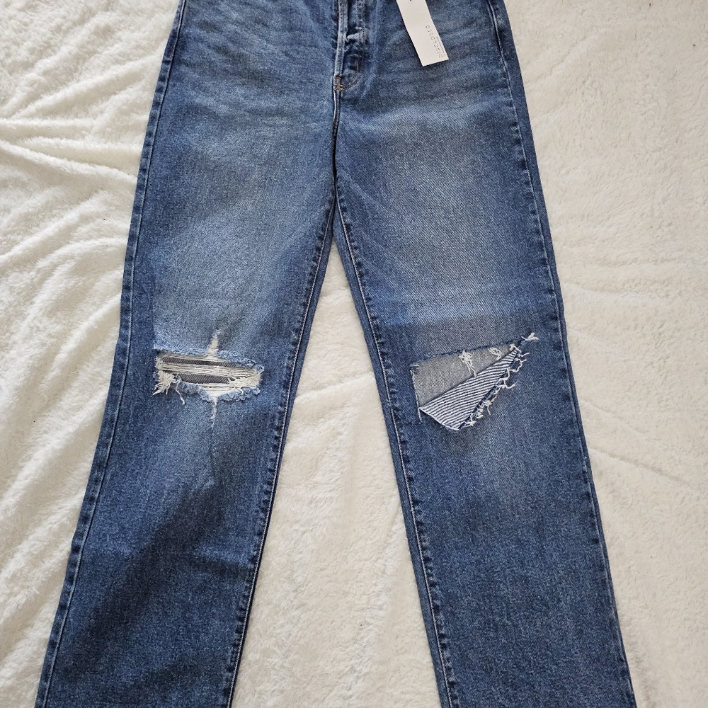 Classic Blue Distressed Women Jeans